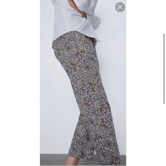 Zara Printed Trousers XS - Picture 2 of 11